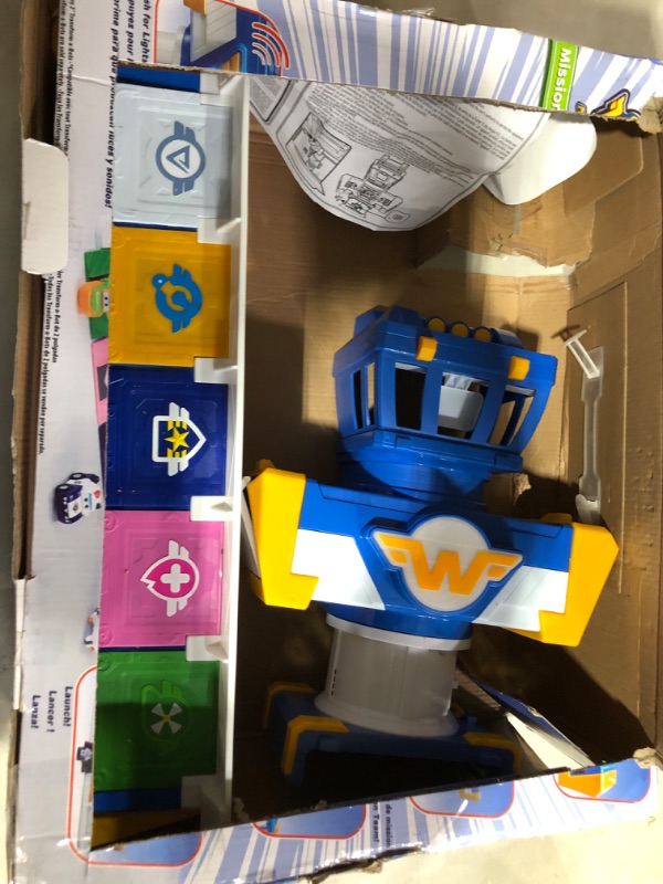 Photo 2 of *SEE NOTES* Alpha Group Super Wings Airport Adventures Transform-A-Bots Playset , Blue , Standard & Transforming Jett 5'' Scale