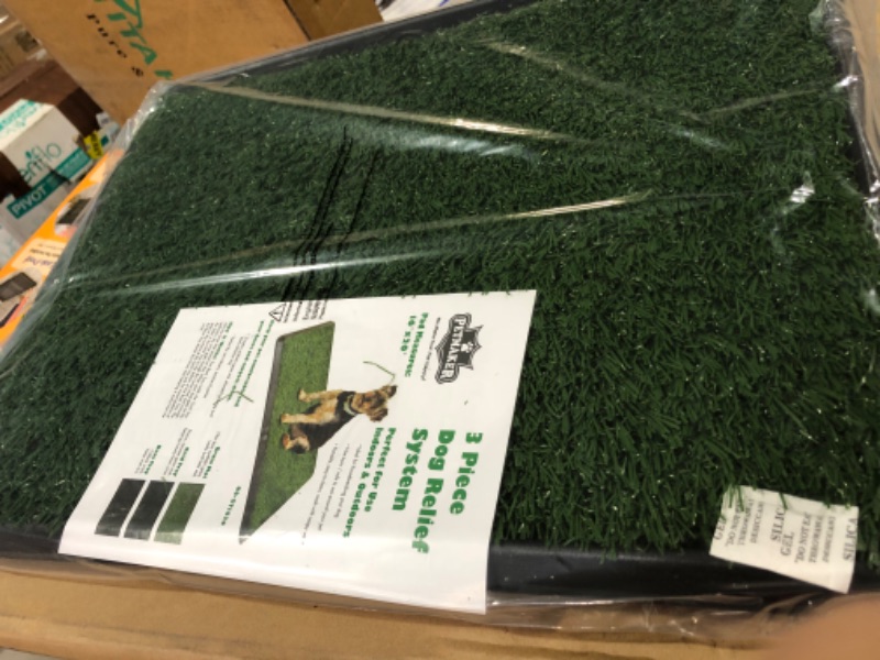 Photo 2 of Artificial Grass Puppy Pad for Dogs and Small Pets – Portable Training Pad with Tray – Dog Housebreaking Supplies by PETMAKER (16" x 20")