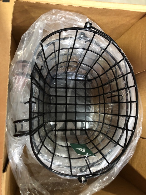 Photo 2 of ANZOME Rear Bike Basket – Sold as Pair - Hanging Detachable Metal Wire Pannier with Drawstring Lined Bag and Adjustable Cargo Net