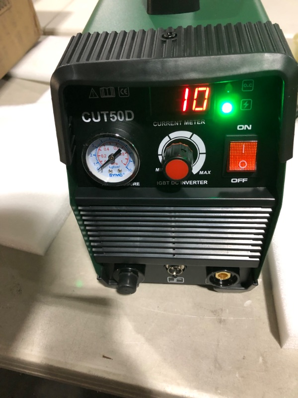 Photo 2 of *SEE NOTES* Cuwiny CUT50D DC Inverter Plasma Cutter,50Amp 110V/220V Dual Voltage IGBT Air Inverter Plasma Cutting Machine,1/2 Inch Clean 