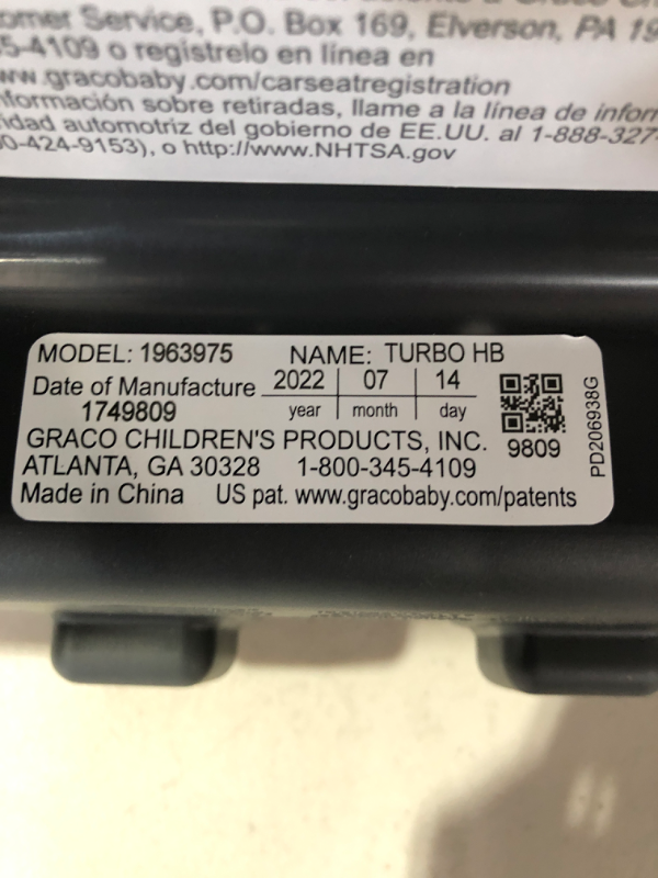 Photo 3 of Graco TurboBooster Highback Booster Seat, Glacier