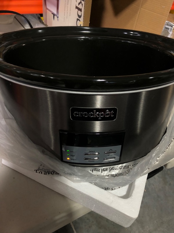 Photo 1 of **SEE NOTES**
Crock-Pot Digital Slow Cooker - 8 qt - Black Stainless