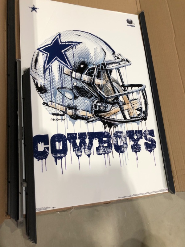 Photo 2 of ***SEE NOTES***Trends International NFL Dallas Cowboys - Drip Helmet 20 Wall Poster, 22.375" x 34"