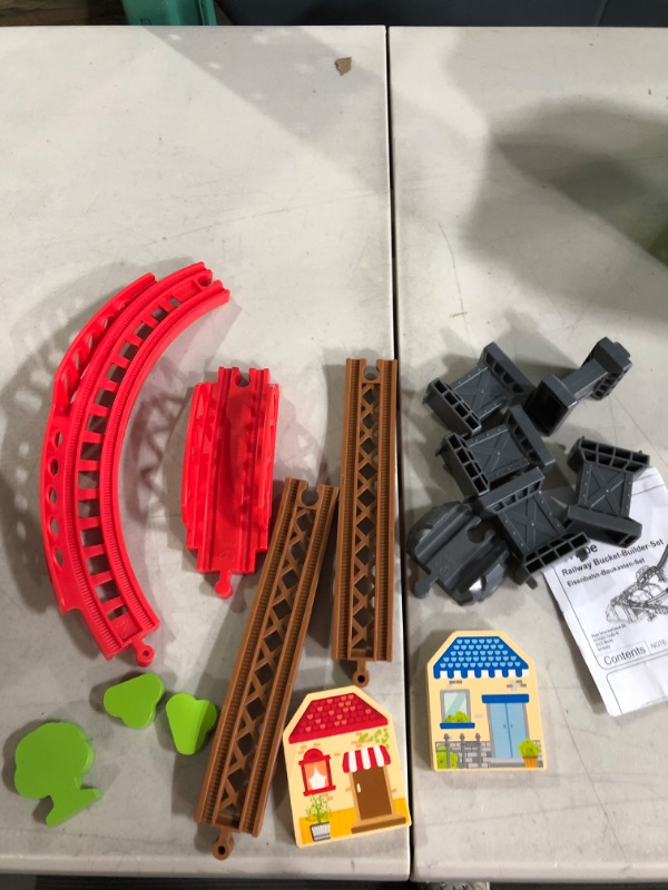 Photo 3 of Hape Railway Construction Kit Set 50 Pieces