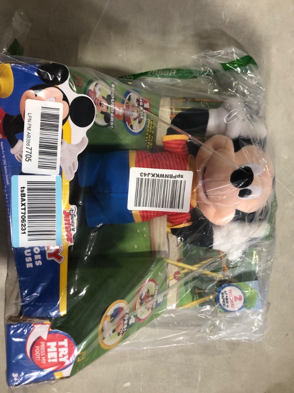 Photo 2 of Disney Junior Mickey Mouse Head To Toes Mickey Mouse Feature Plush Stuffed Animal, Motion, Sounds, And Phrases, Kids Toys For Ages 3 Up