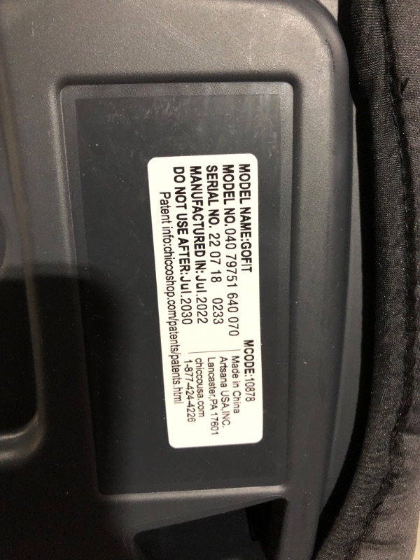 Photo 3 of Chicco GoFit Backless Booster Car Seat, Travel Booster Seat for Car 40-110 lbs.