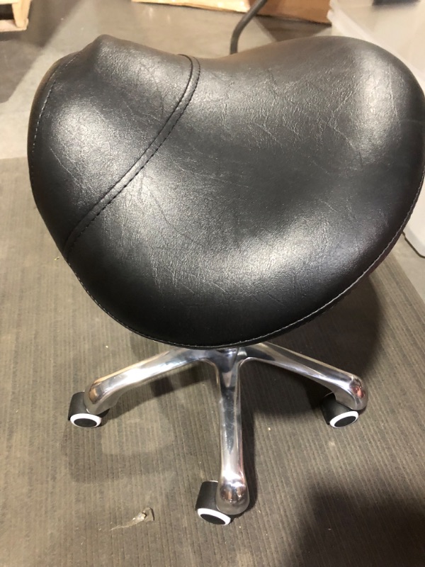Photo 1 of *See Notes* Saddle Stool Rolling Chair Hydraulic Stool with Wheels