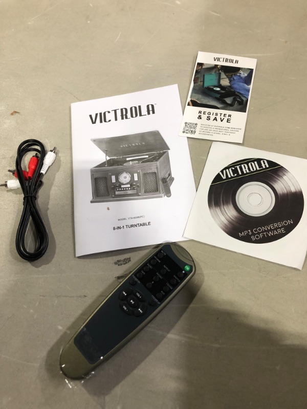 Photo 4 of Victrola 8-in-1 Bluetooth Record Player & Multimedia Center, Built-in Stereo Speakers