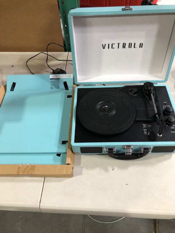 Photo 2 of The Journey Bluetooth Portable Record Player & Record Holder