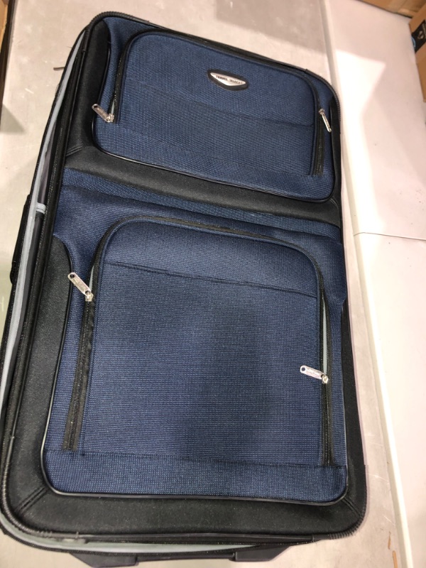 Photo 5 of *SEE NOTES* Travel Select Amsterdam Expandable Rolling Upright Luggage, Navy, Checked-Large 29-Inch 