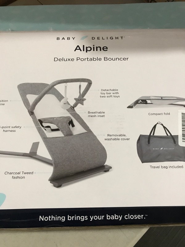 Photo 2 of Baby Delight Alpine Deluxe Portable Bouncer - Black