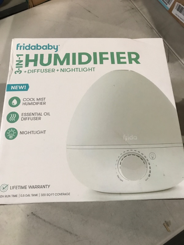 Photo 2 of Frida Baby Fridababy 3-in-1 Humidifier with Diffuser and Nightlight, White