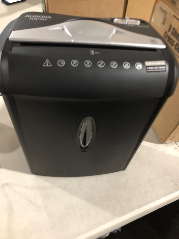 Photo 3 of Aurora AU875XA Paper and Credit Card Shredder 