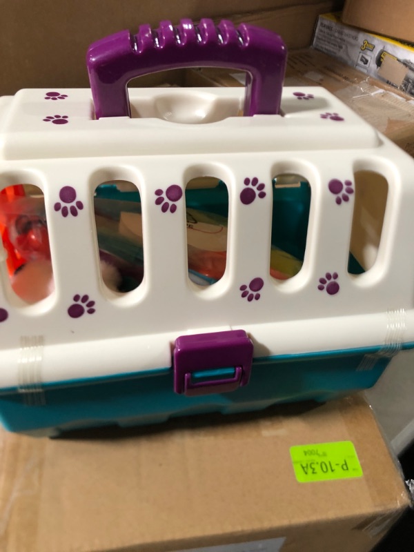 Photo 2 of battat - dalmatian vet kit - interactive vet clinic and cage pretend play for kids (15 pieces)