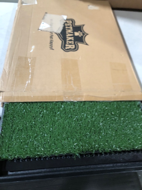 Photo 3 of Artificial Grass Puppy Pee Pad for Dogs and Small Pets - 20x25 