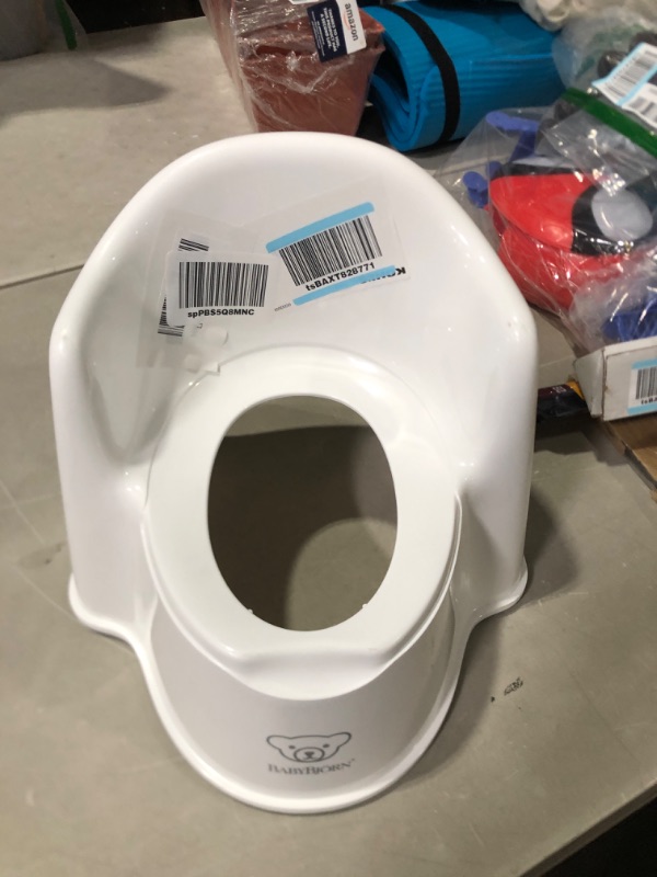 Photo 2 of BabyBjörn Potty Chair, White/Grey/ missing bowl 