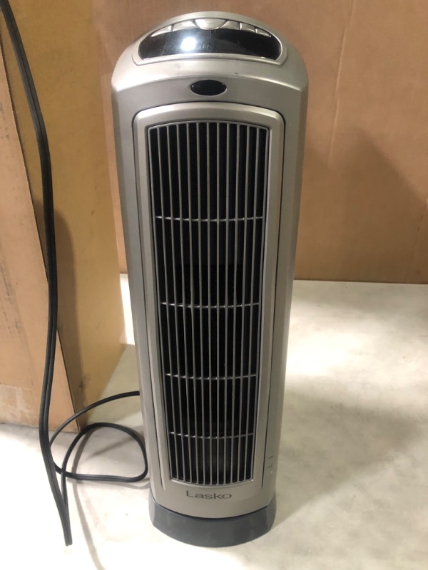 Photo 2 of Lasko 1500W Digital Ceramic Space Heater with Remote, 755320, Silver