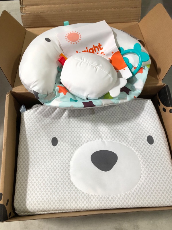 Photo 1 of Bright Starts Tummy Time Prop & Play Activity Mat - Polar Bear, Ages Newborn +, 1 Count (Pack of 1)