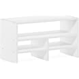 Photo 2 of Furinno Hermite Desk Top Organizing Shelf Bookcase, White