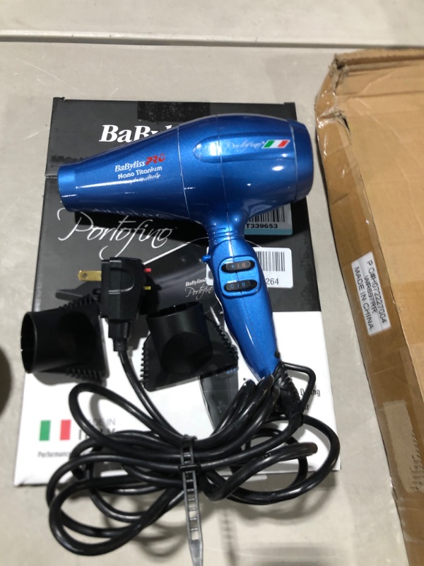 Photo 2 of BaBylissPRO Nano Titanium Italian Performance Hair Dryer 