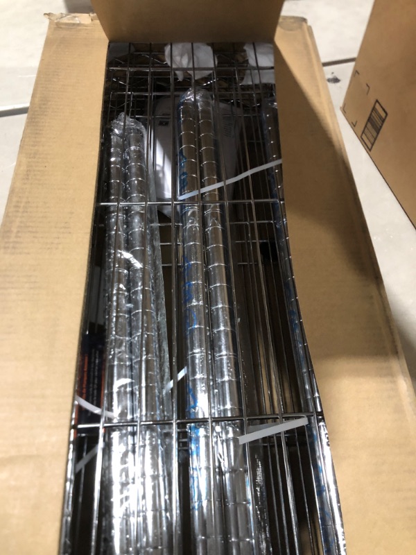 Photo 1 of 4-Shelf Shelving Unit - Chrome