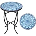 Photo 1 of  Mosaic Outdoor Side Table, 14" Round Small Patio