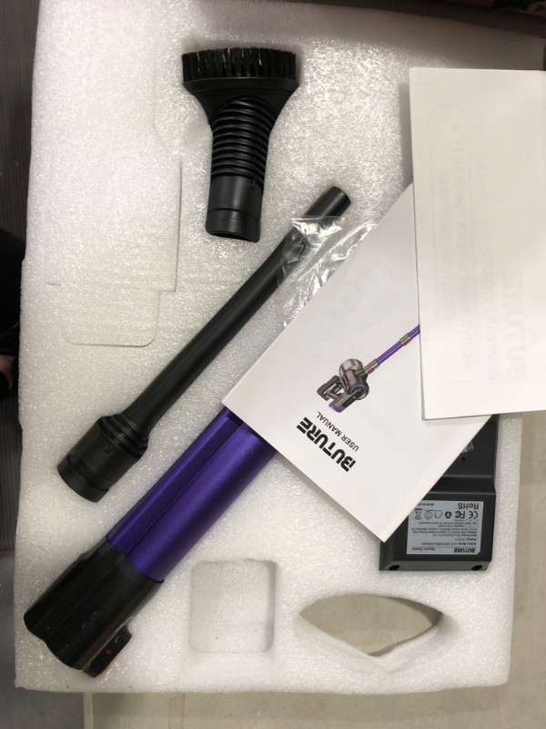 Photo 1 of BuTure Cordless Vacuum Cleaner, 400W 33Kpa Powerful Stick Vacuum with 55min Runtime Detachable Battery, Touch Display and 1.2L Large Dust Cup, Vacuum Cleaners for Hardwood Floor Carpet Car Pet