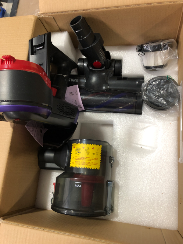 Photo 1 of BuTure Cordless Vacuum Cleaner, 400W 33Kpa Powerful Stick Vacuum with 55min Runtime Detachable Battery, Touch Display and 1.2L Large Dust Cup, Vacuum Cleaners for Hardwood Floor Carpet Car Pet