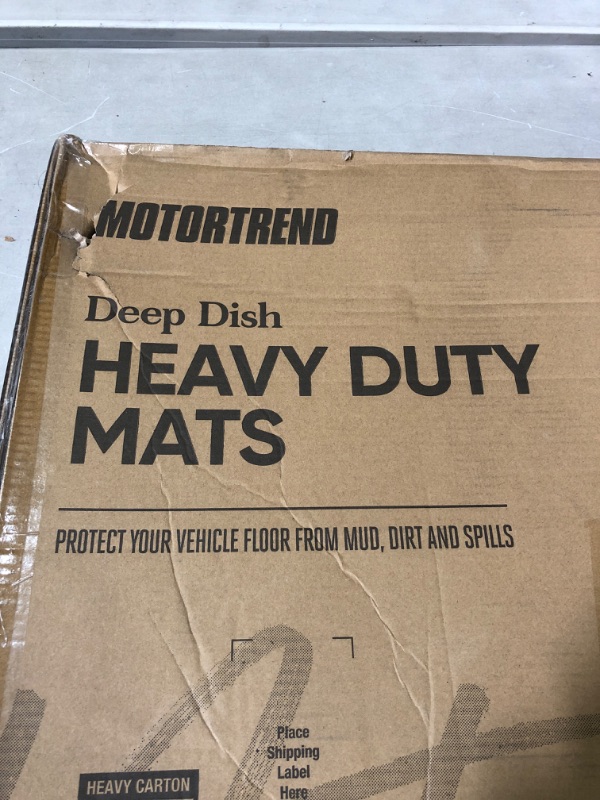 Photo 2 of Motor Trend - MT-923-BK 923-BK Black FlexTough Contour Liners-Deep Dish Heavy Duty Rubber floor mats 