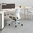 Photo 3 of Raoot Office Chair Mat for Hardwood and Tile Floors for Hard Floor use at Workstations and Large Desks and Large Computer Tables - 45 x 59 inch