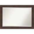 Photo 1 of Bathroom Mirror (29 x 41 in.), Wildwood Brown Frame - Wall Mirror Brown, Large