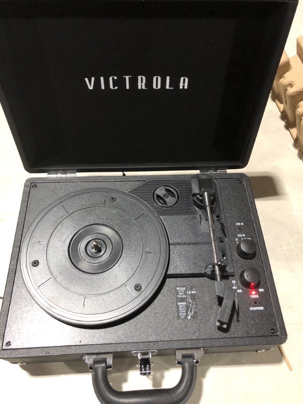 Photo 2 of Victrola Vintage 3-Speed Bluetooth Portable Suitcase Record Player 