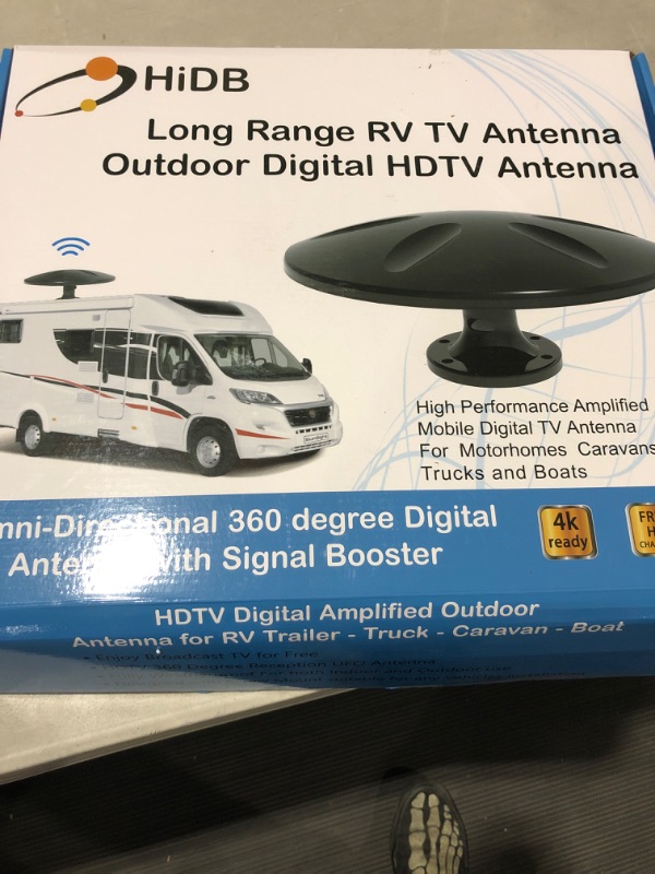 Photo 2 of RV Antenna Amplified Long Range for Outdoor Camper Trailer Caravan Digital HD  (Black)