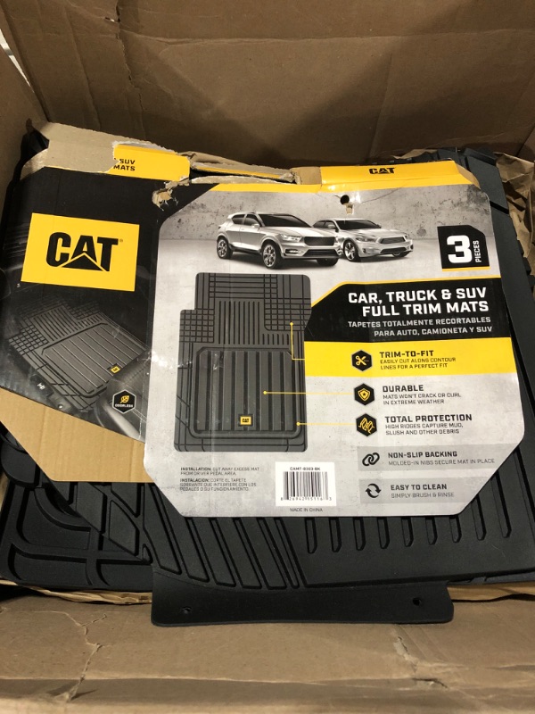 Photo 2 of Cat® CAMT-8303 Heavy Duty Car Mats All Weather 