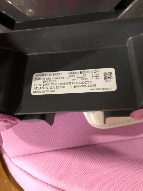Photo 1 of Century Boost On 2-in-1 Booster, Berry 20"D x 18.5"W x 31"H
