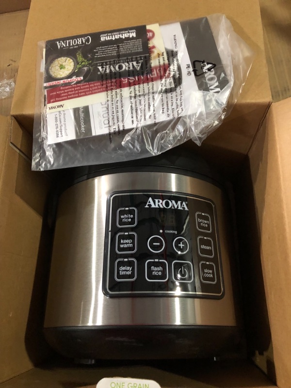 Photo 3 of Aroma ARC-150SB 20-Cup (Cooked) Digital Cool-Touch Rice Cooker, Food Steamer and Slow Cooker