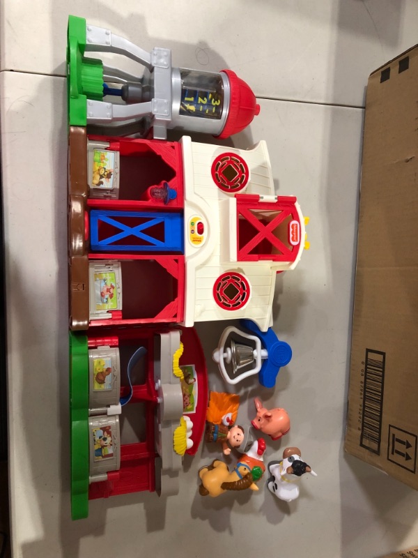 Photo 2 of Fisher-Price Little People Farm Toy, Toddler Playset with Lights Sounds and Smart Stages Learning Content, Frustration-Free Packaging SIOC/FFP