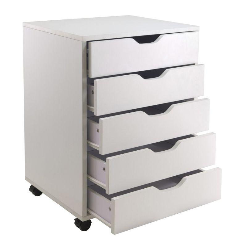 Photo 1 of Winsome Wood Halifax 5 - Drawer Cabinet White Finish