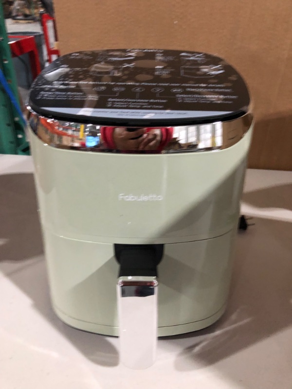 Photo 5 of Air Fryers 4 Qt, Fabuletta 9 Customizable Smart Cooking Programs Compact Air Fryer, Sage Green