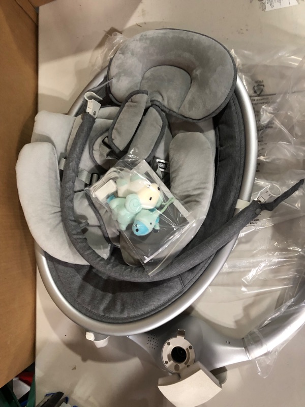 Photo 3 of BabyBond Baby Swings for Infants, Bluetooth Infant Swing with Music Speaker, Preset Lullabies