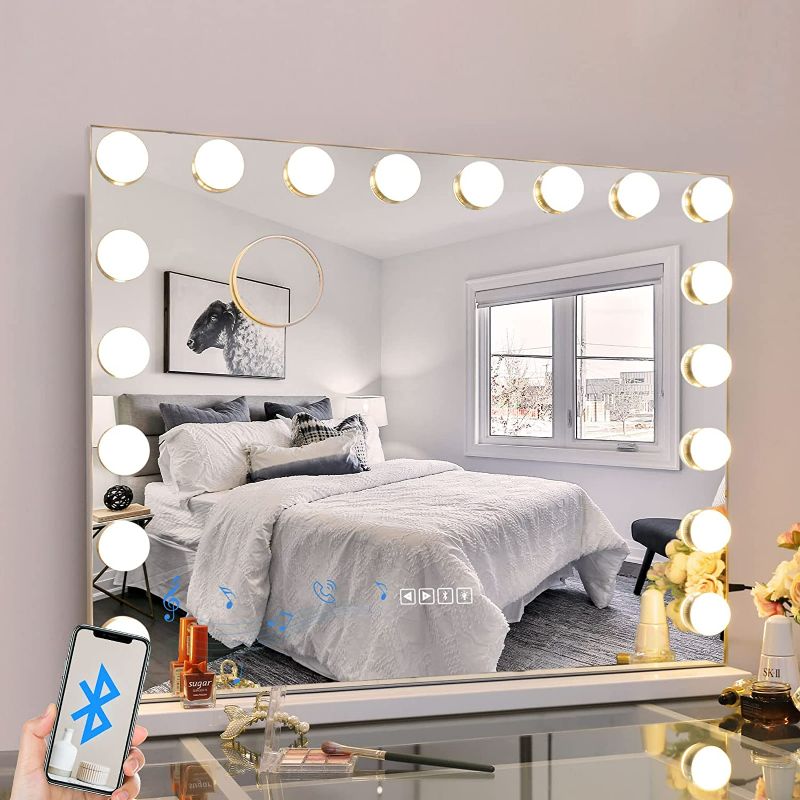 Photo 1 of **SEE NOTES**
Fenair Large Vanity Mirror with Lights and Bluetooth 28"X23"