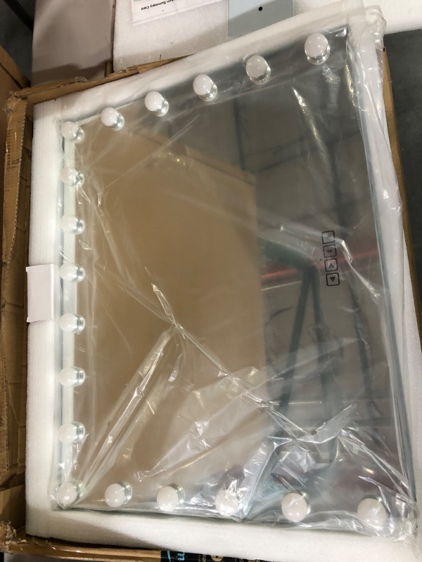 Photo 4 of Fenair Large Vanity Mirror with Lights and Bluetooth 28"X23"