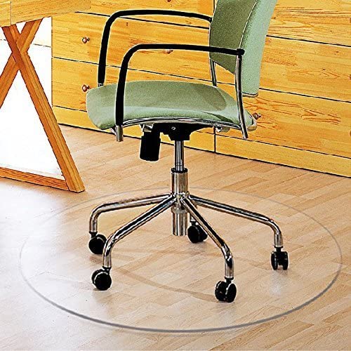 Photo 1 of Clear Circular Multitask Polycarbonate Office Chair Floor Mat 