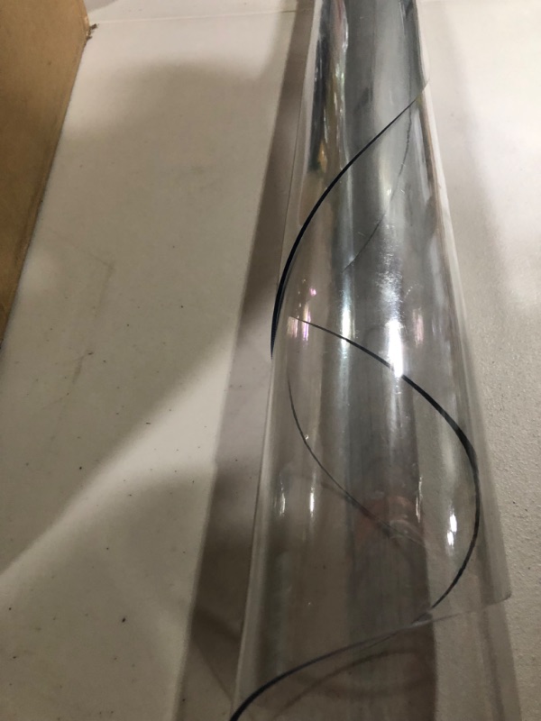 Photo 1 of Clear Circular Multitask Polycarbonate Office Chair Floor Mat 