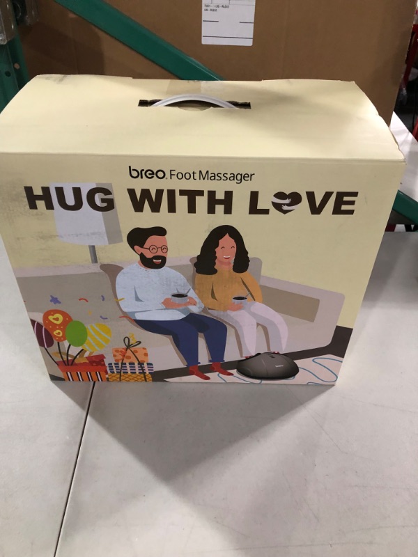 Photo 1 of Breo Shiatsu Foot Massager Machine with Soothing Heat for Plantar Fasciitis & Neuropathy, Relax Gifts for Family, Mom, Dad, Christmas, Fits Feet Up to Men Size 12