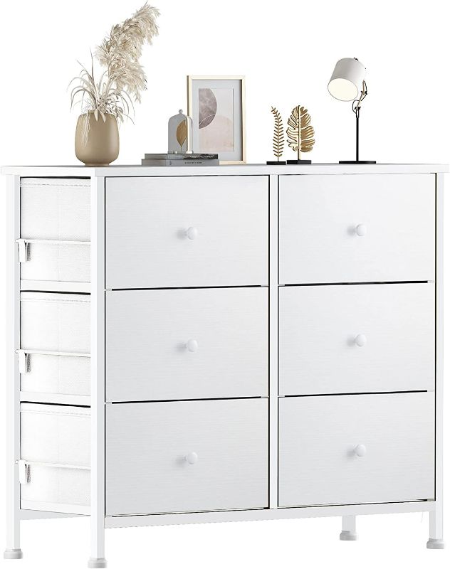 Photo 1 of 
BOLUO White Dresser for Bedroom 6 Drawer