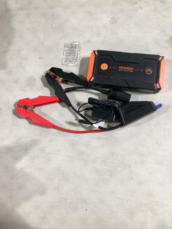 Photo 2 of Powrun P-ONE Jump Starter, 2000A Portable Jump Starter Box  (Orange)