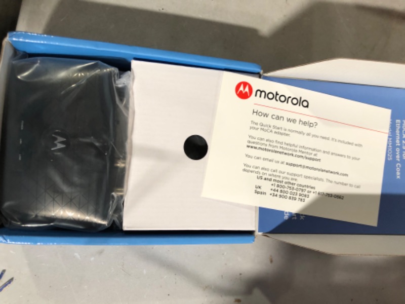 Photo 1 of Motorola MoCA 2.5 Adapter – 1 Pack | True 2.5 Gbps Throughput 