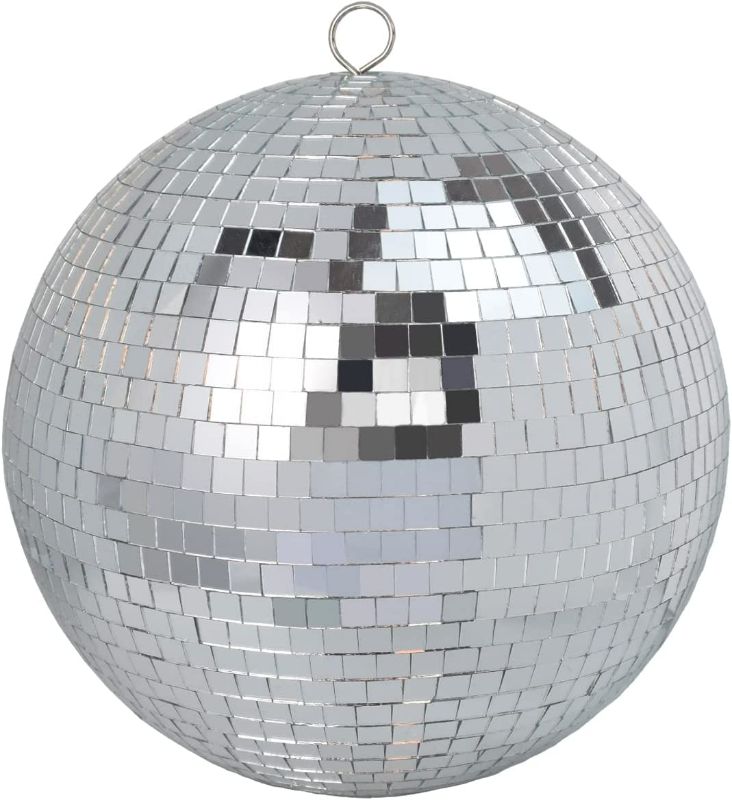 Photo 2 of 10" Mirror Disco Ball Great for a Party or Dj Light Effect Christmas
