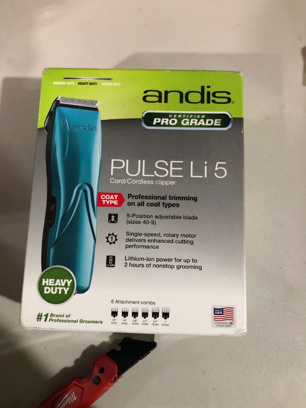 Photo 2 of Andis ProClip AGC Super 2-Speed Plus Detachable Blade Clipper - Spring Green